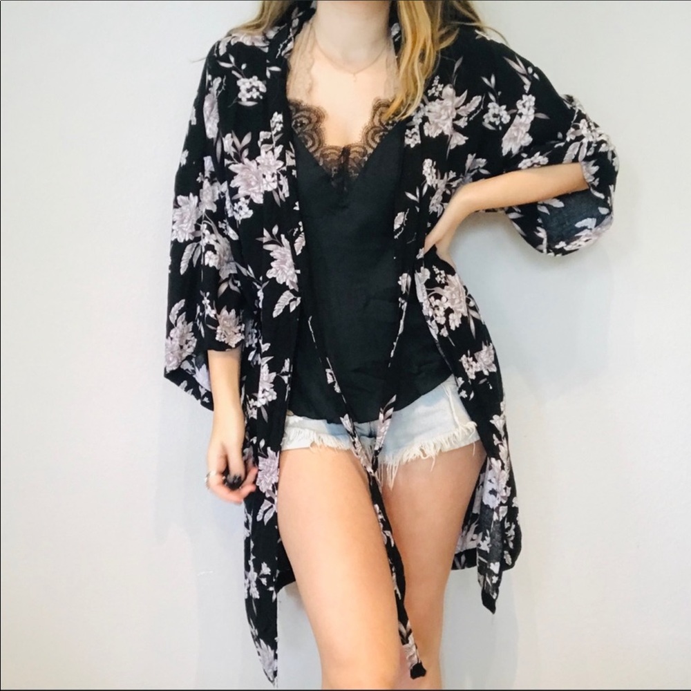 Spiritual Gangstar Floral Kimono one size - Picture 4 of 5